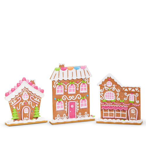 12" Bright Gingerbread Village - Three Sizes