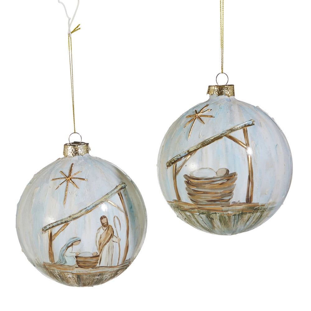 5" Holy Night Ball Ornament - Two Variants