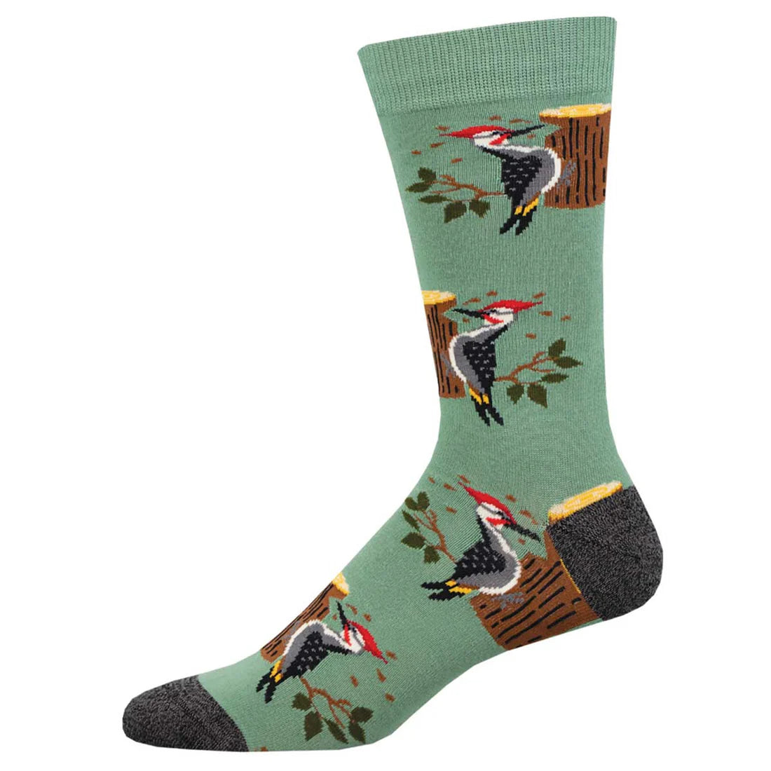 Socksmith Woodpecker - Green