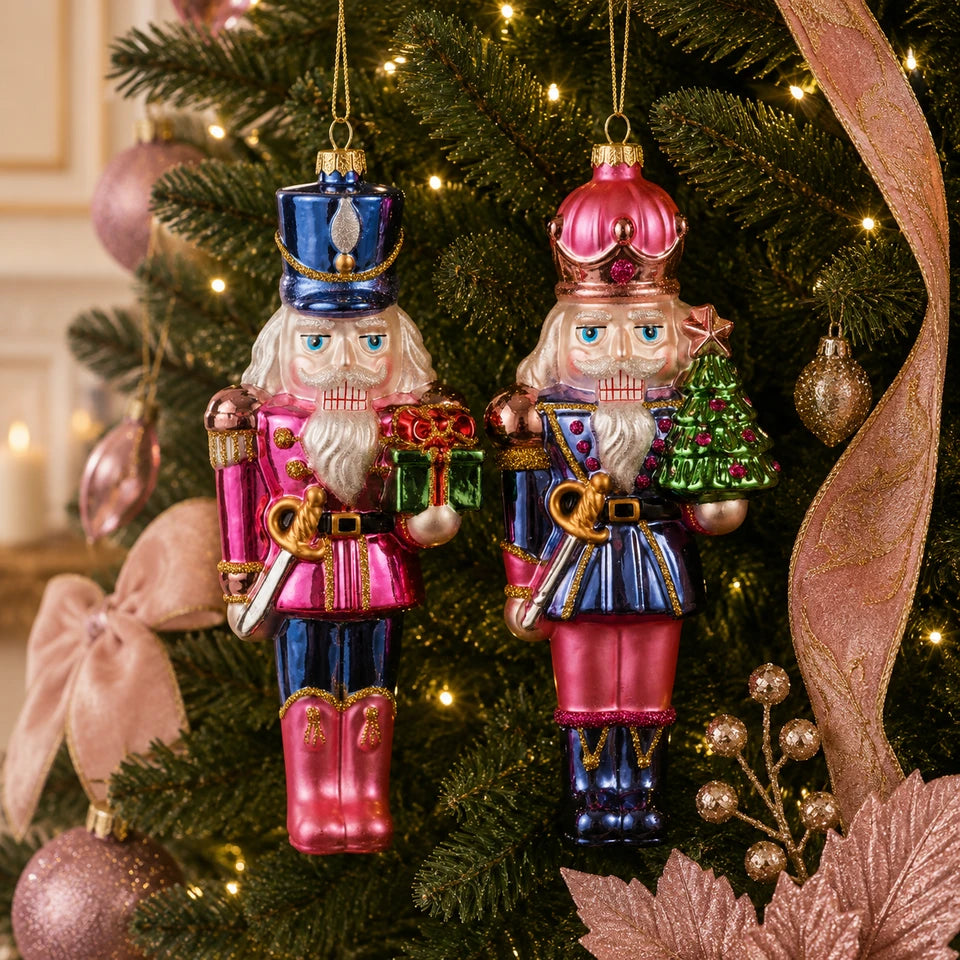 8.25" Bright Nutcracker Ornament - Two Styles