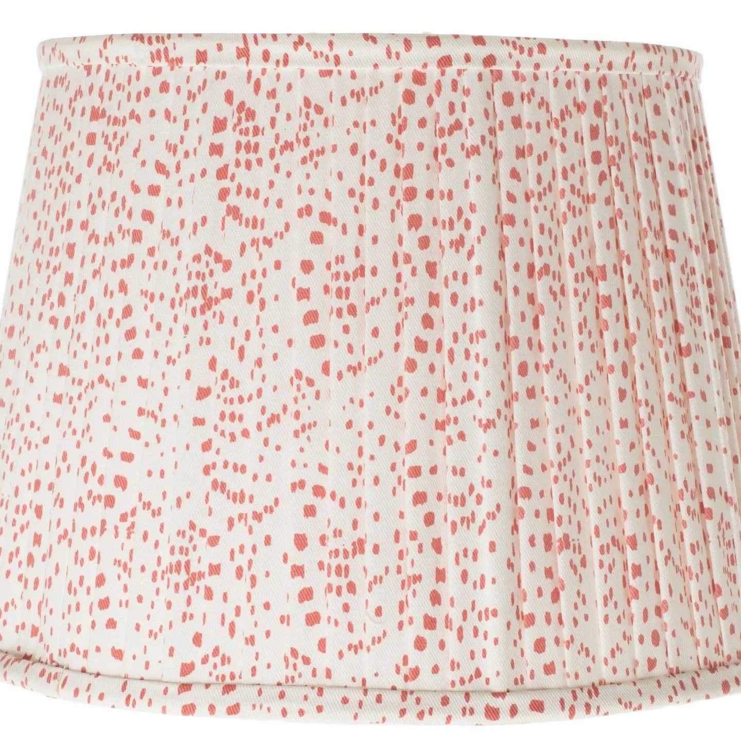 Pleated Lampshade - Red Dot