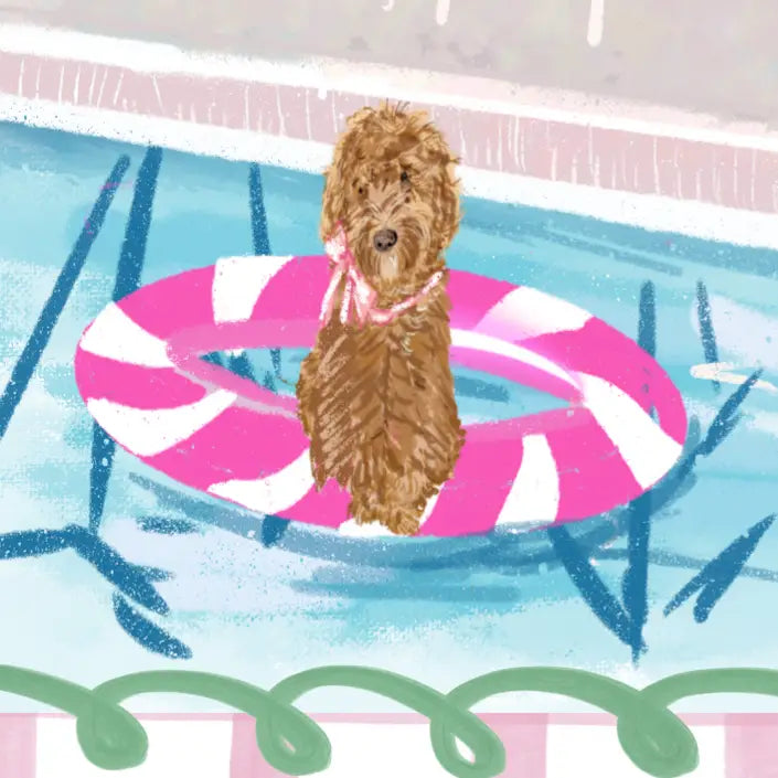 Pool Pawty Mahjong Mat