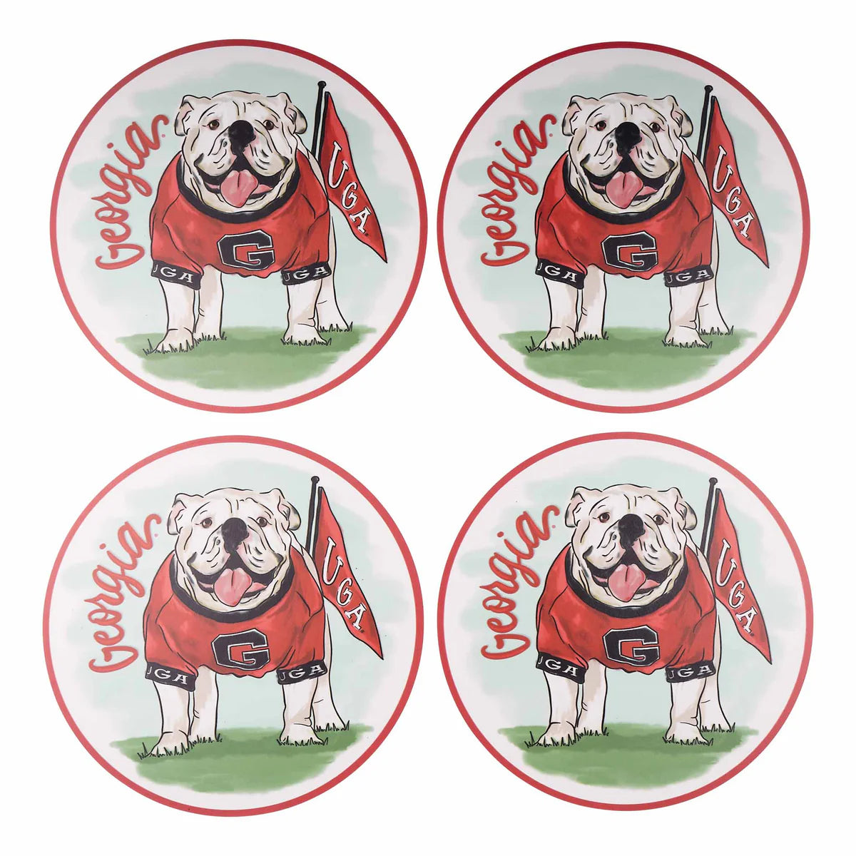 Georgia Mascot Placemat - Set of 4