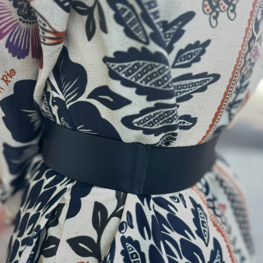 Garland Genuine Leather Interchangeable Stretch Belt - Black