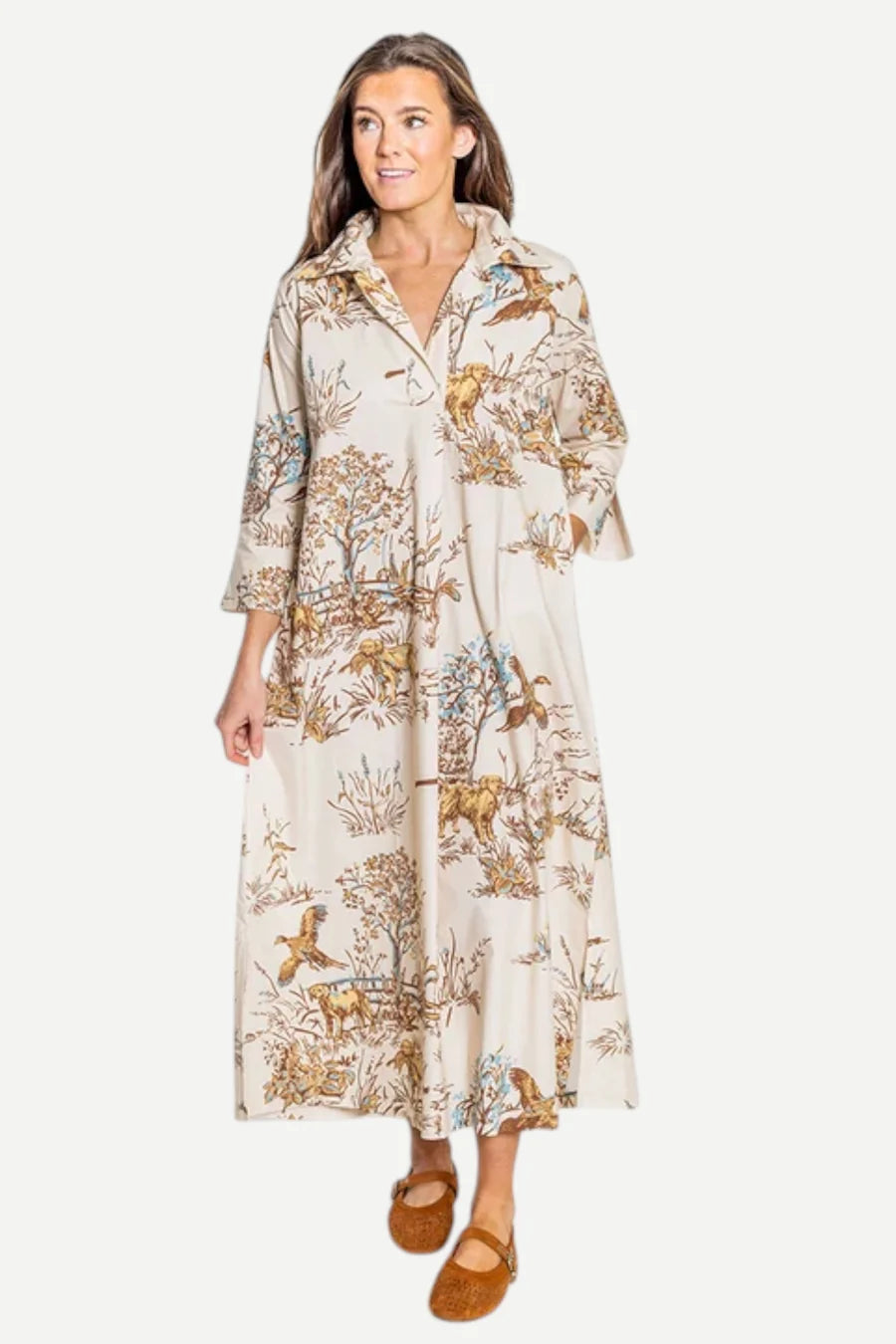 House of MBR Ruthie Shirt Dress Long | Maple Field & Feather