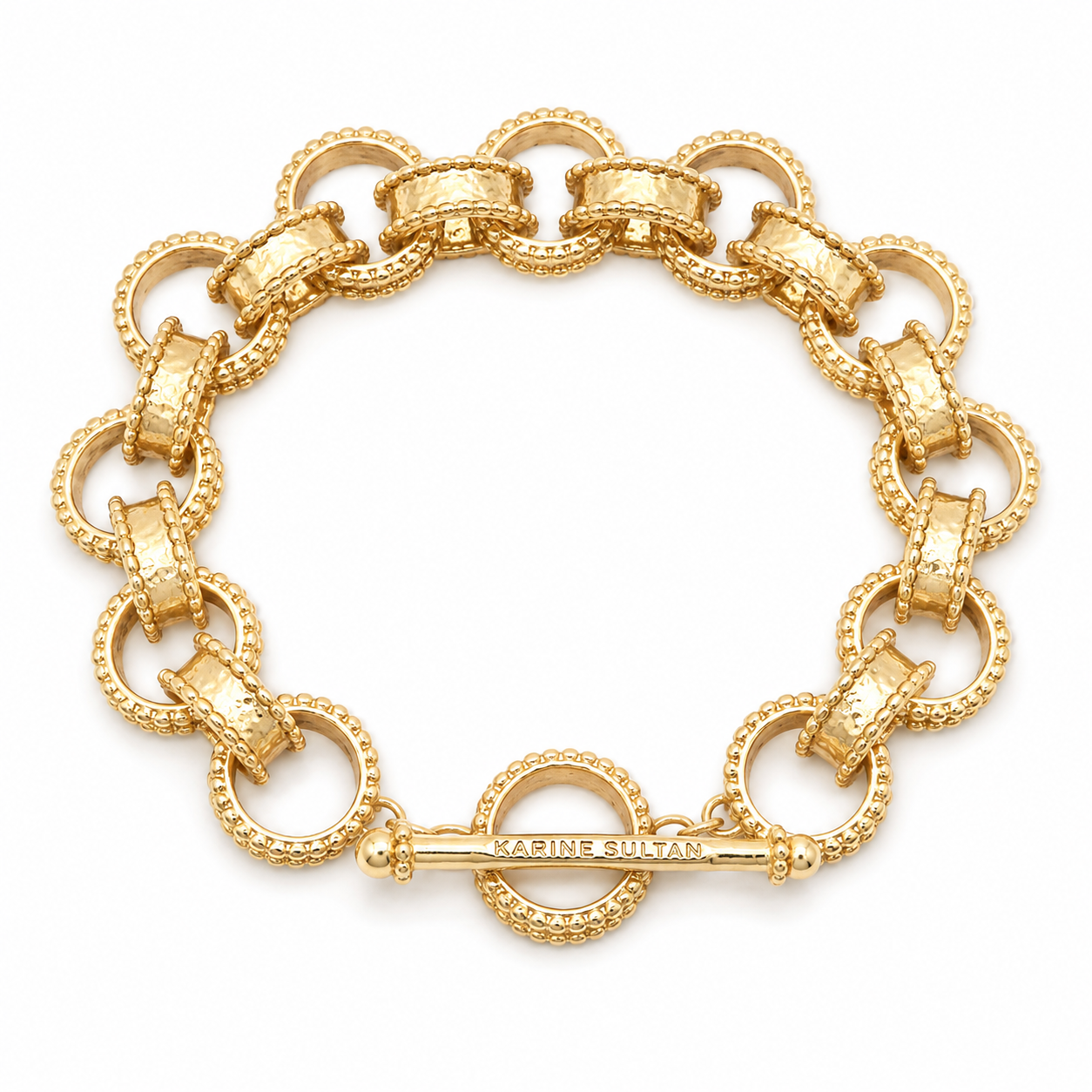 Dotty Links Bracelet - 24K Gold Plated