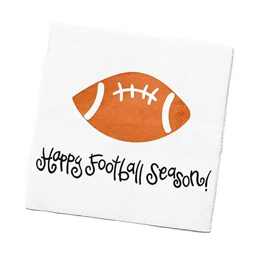 Football Cocktail Napkins Set of 20
