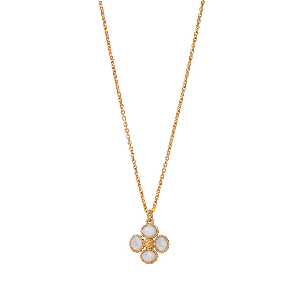 Capucine De Wulf  Berry Clover Double Sided Charm Necklace