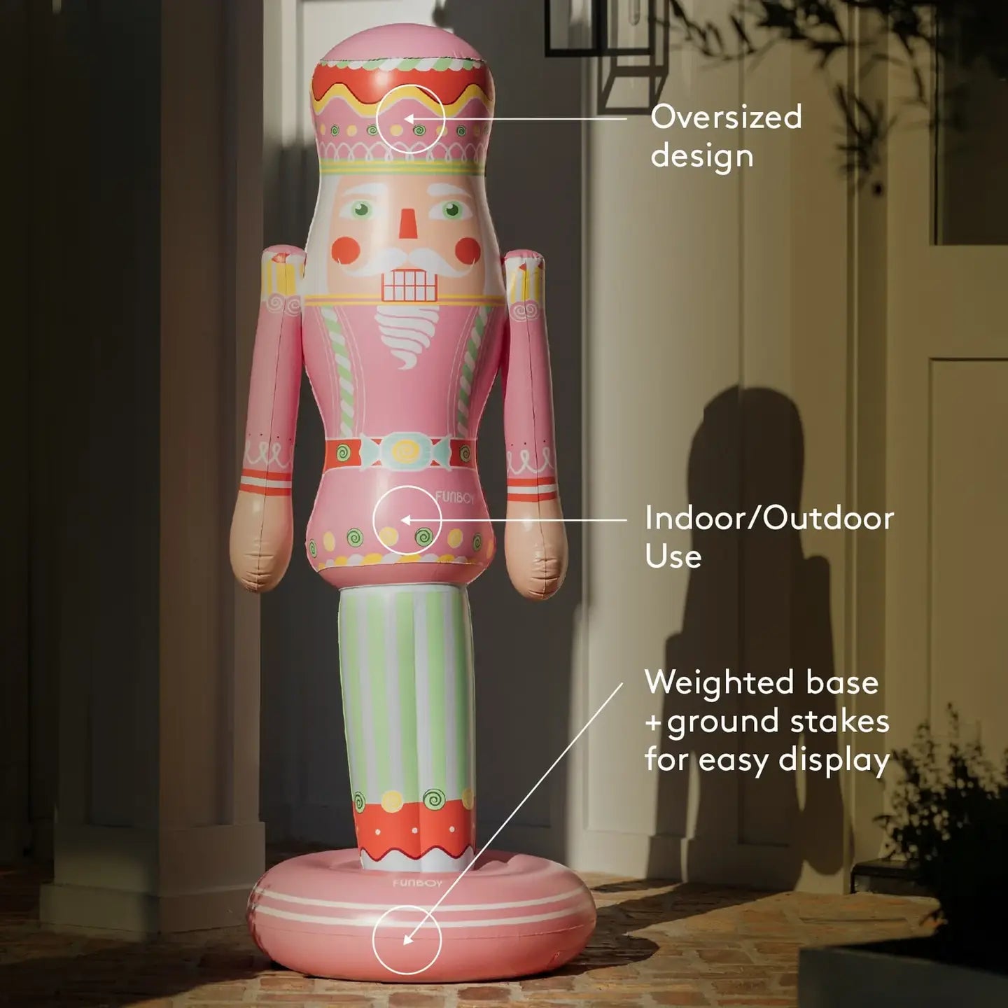 Candy Inflatable Nutcracker - 3.5ft or 5ft