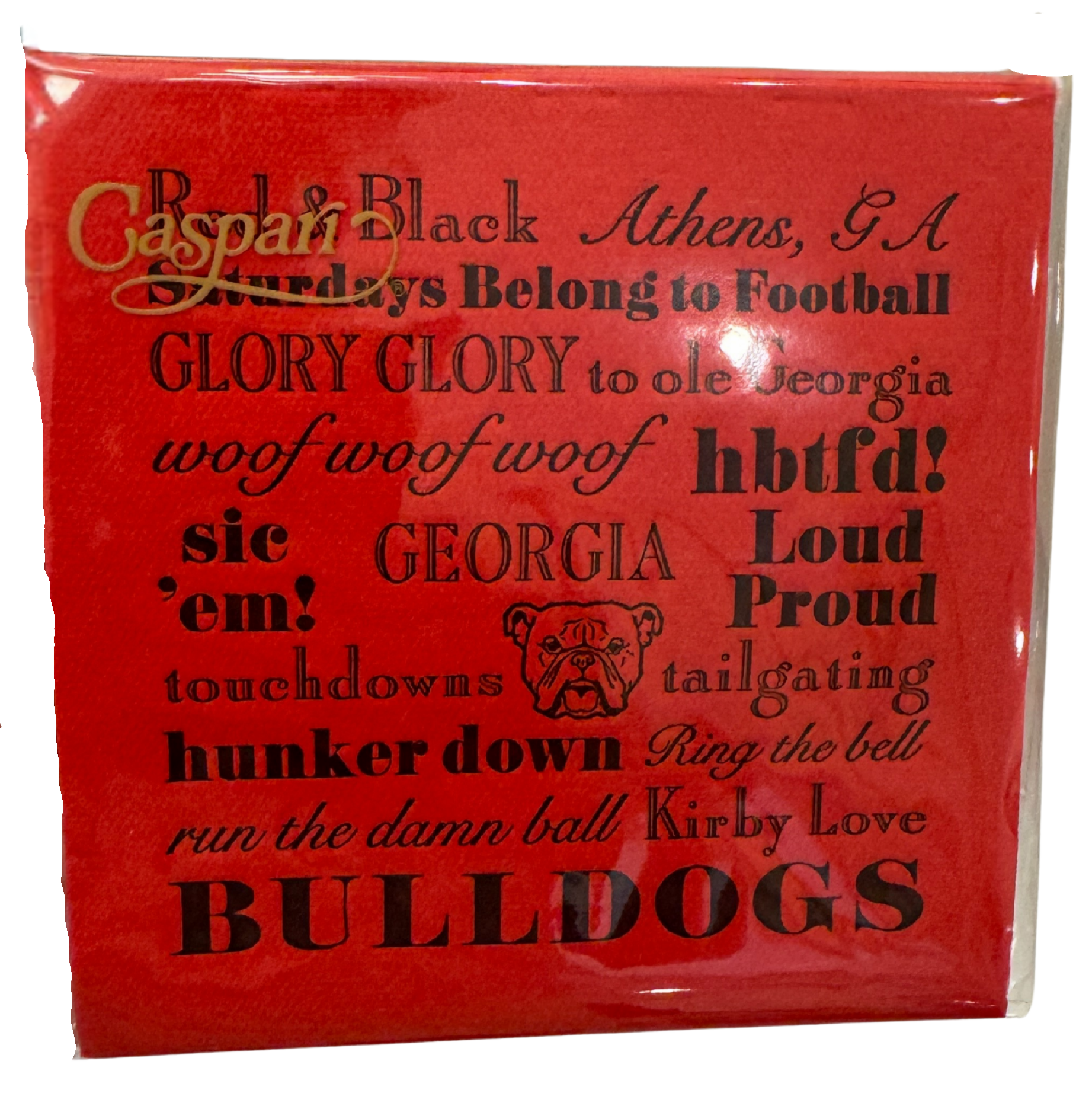 Bulldog Cocktail Napkins - 6 Variants