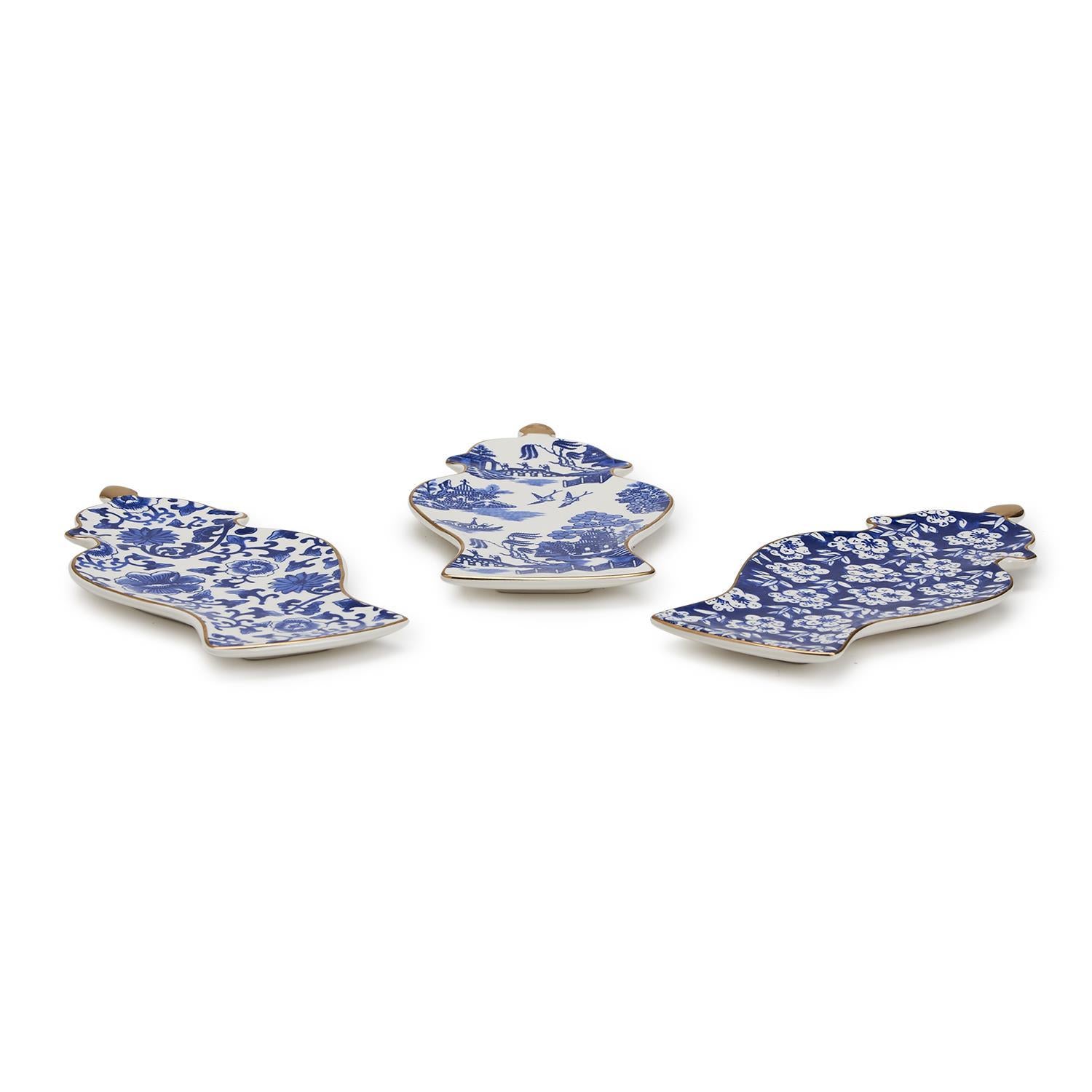 Blue and White Ginger Jar Trinket Tray - (three variants)