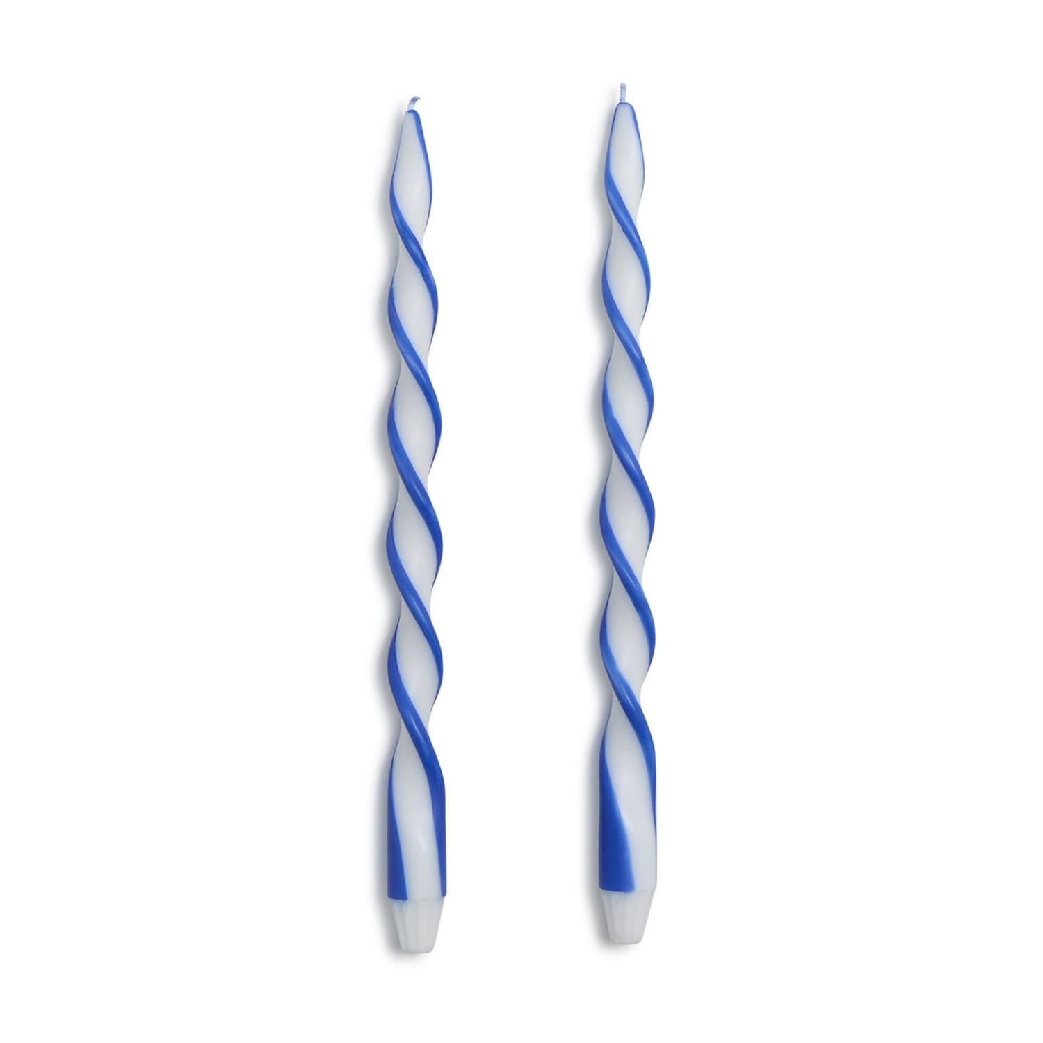 Ribbon Twist Taper Candles - 3 Colors
