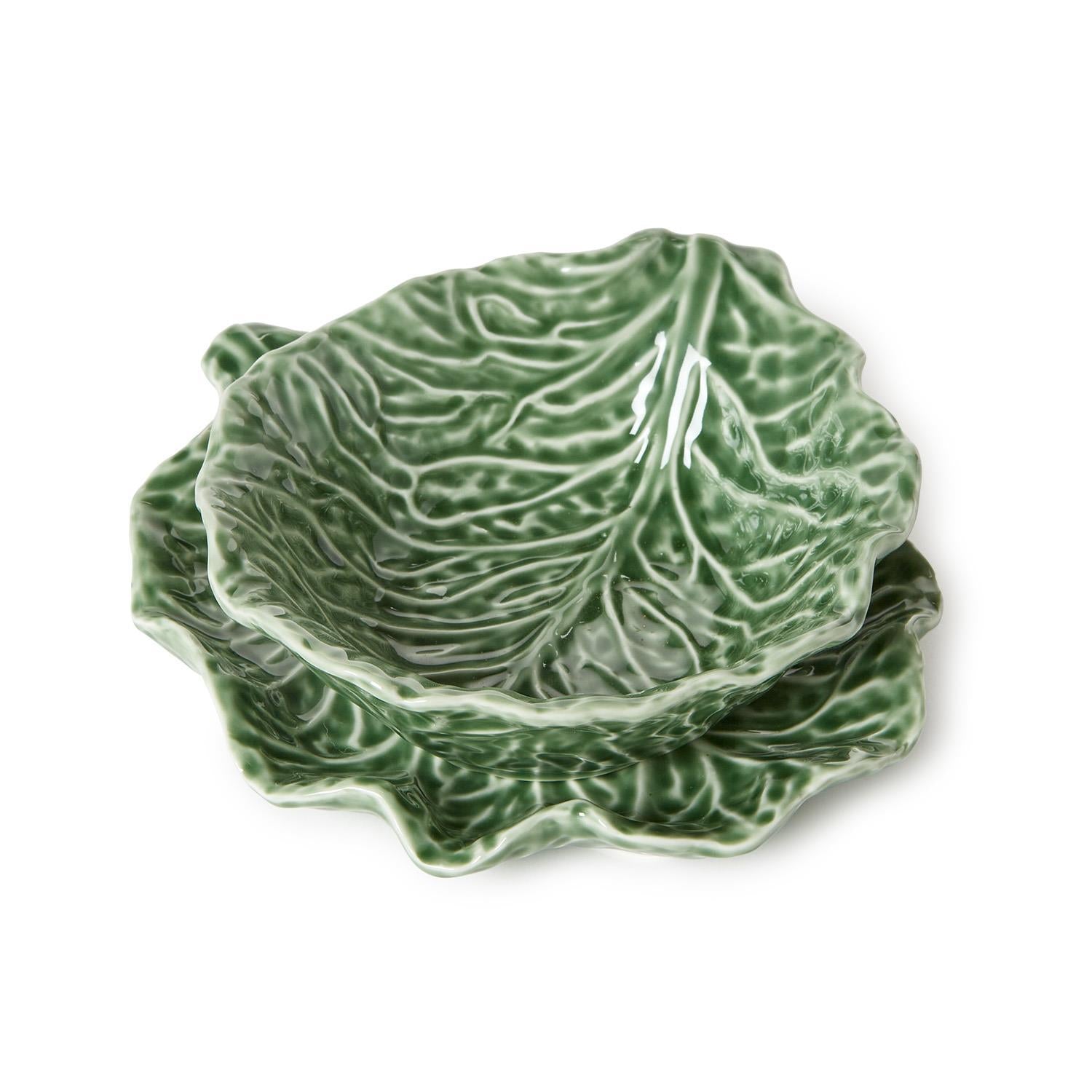 Cabbage Leaf Tidbit Bowl Set