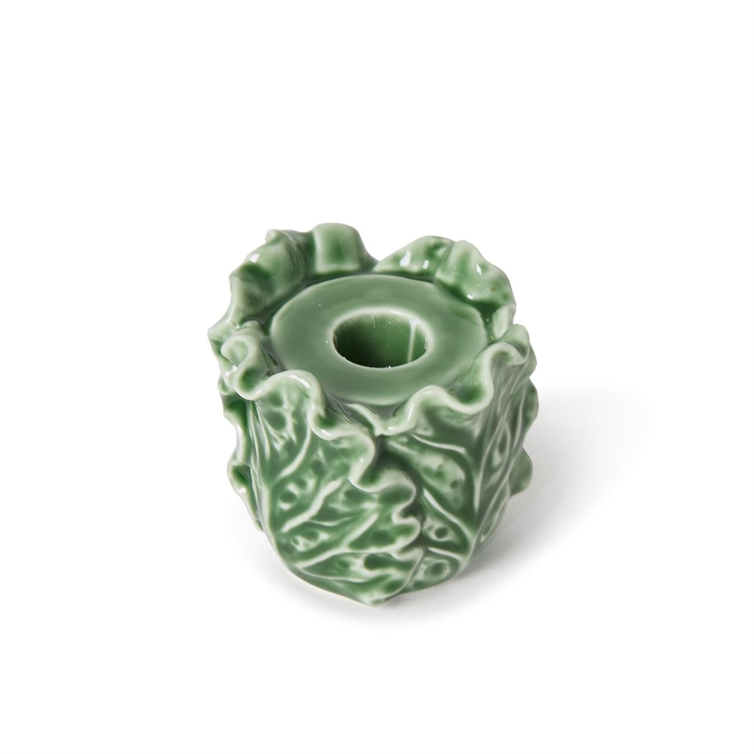 Cabbage Leaf Taper Holder