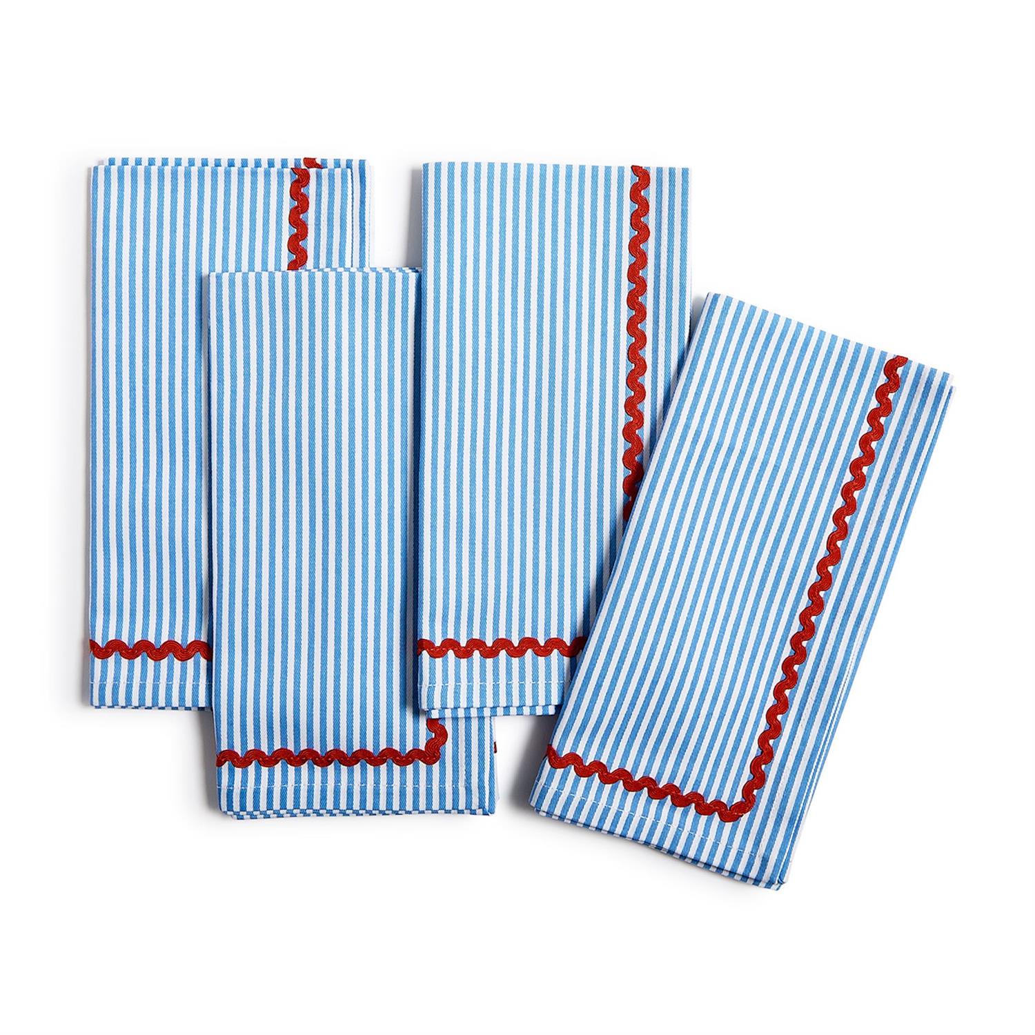 Blue Stripe Dinner Napkin