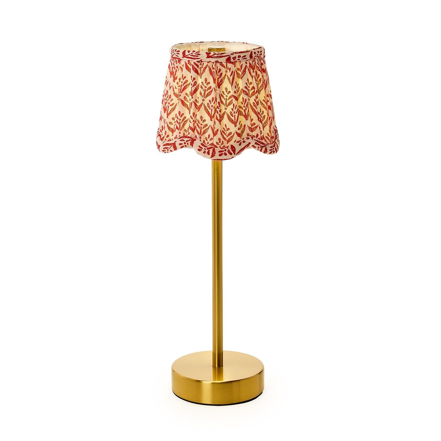 Scalloped Floral Fabric Lampshades - 2 Colors