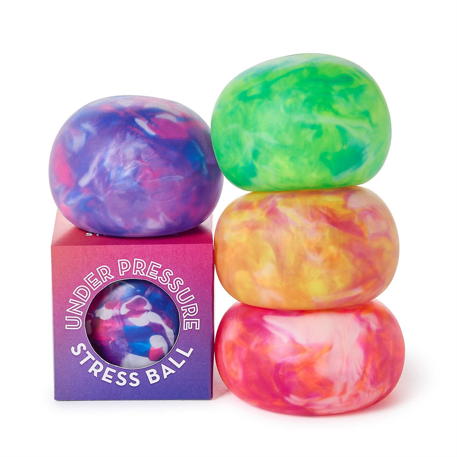 Under Pressure Marbled Stress Ball in Gift Box - 4 Colors