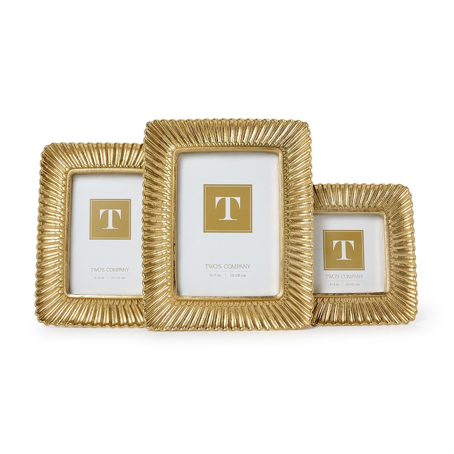 Scalloped Gold Frames - 3 Sizes