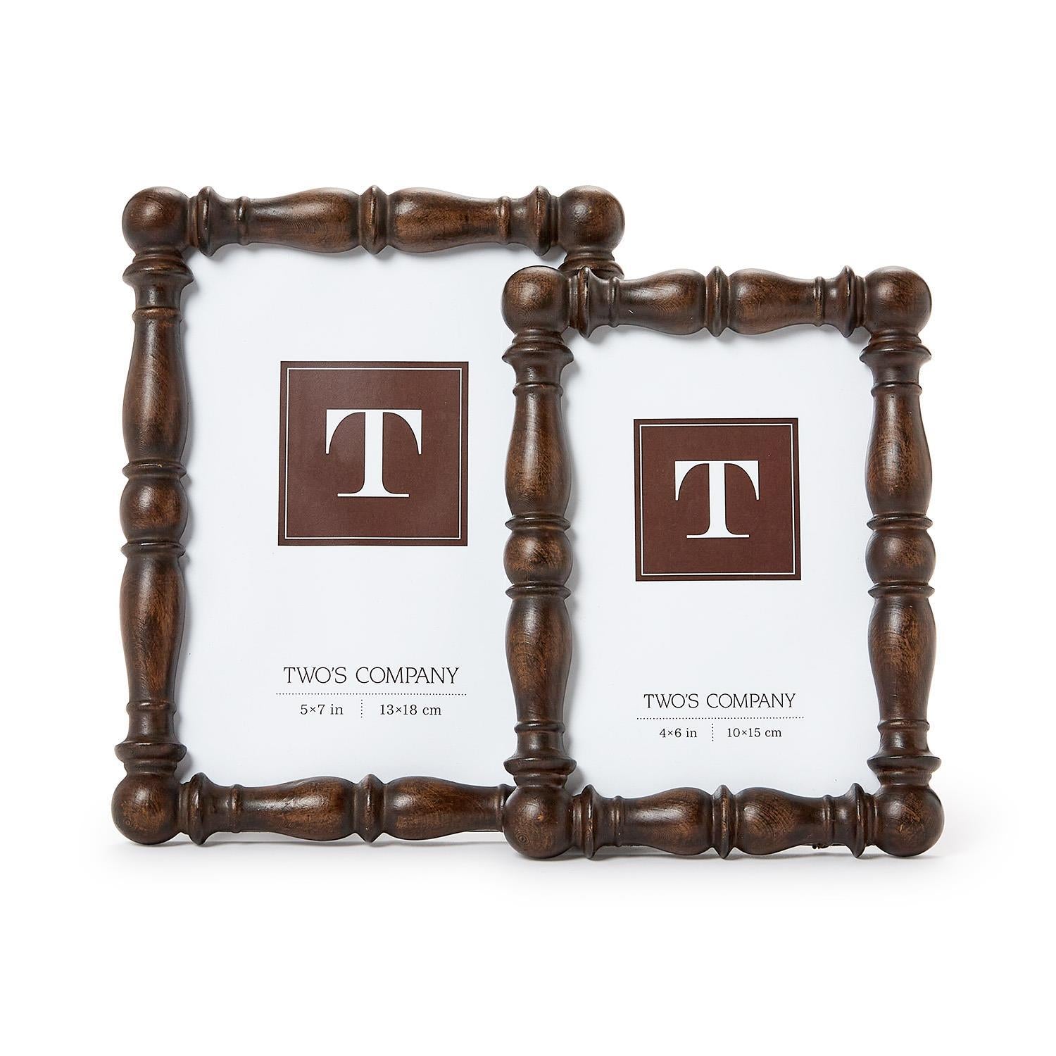 Spindle Photo Frames - 2 Sizes