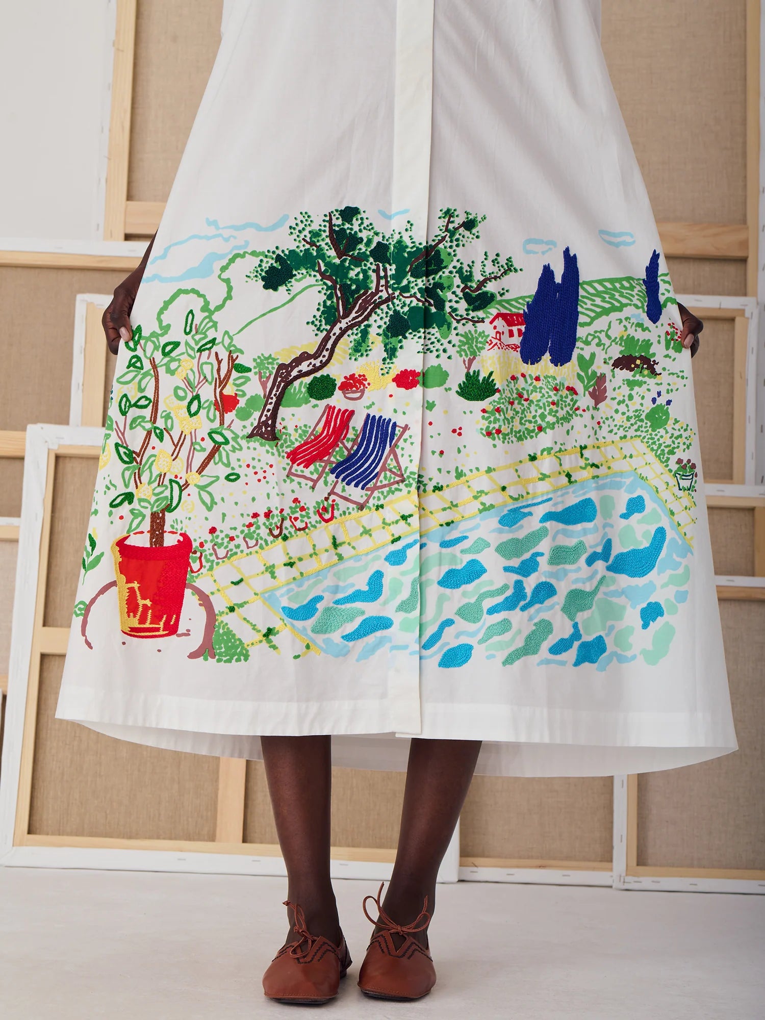 Mii - Pool Day Button Down Shirt Dress