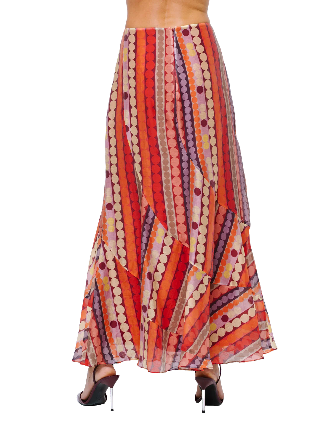 RiIey Maxi Skirt - Red Multi