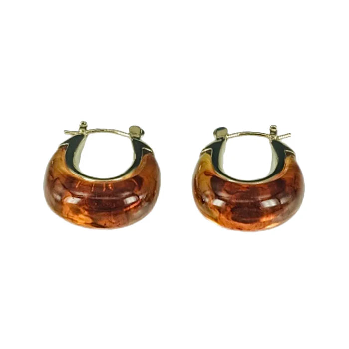 Lucas Jack Tortoise Shell Resin Earrings