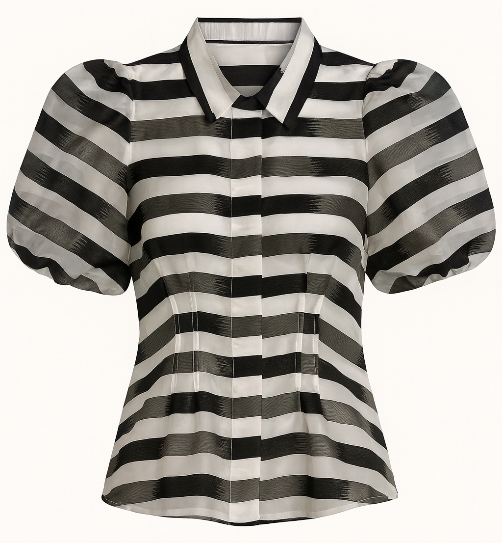 Emily McCarthy Britt Top - Truffle Stripe