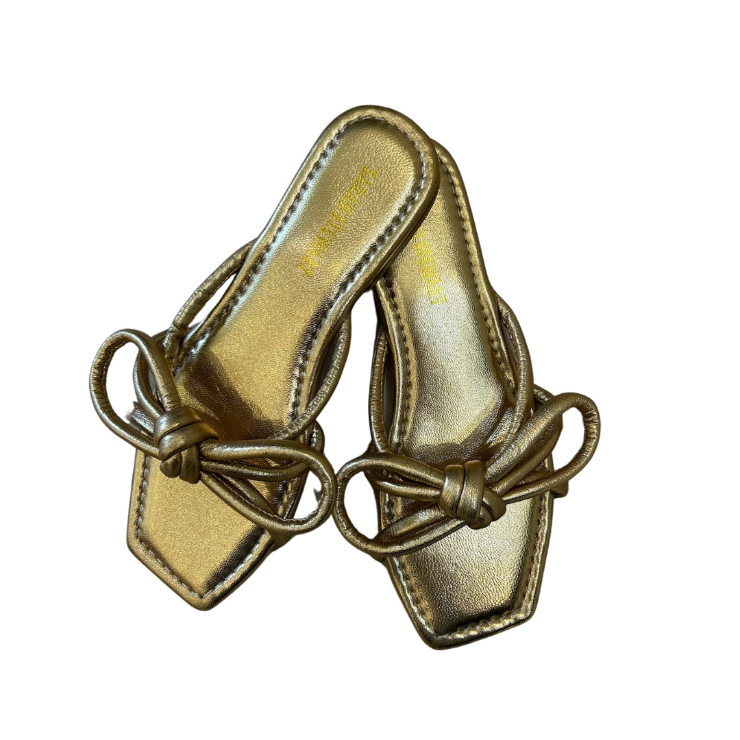 Beth Bow Sandal - Gold