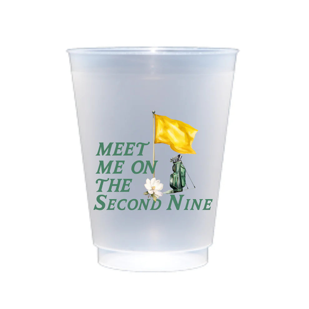 Golf Meet Me on the Second Nine Shatterproof Cups - Set of 6