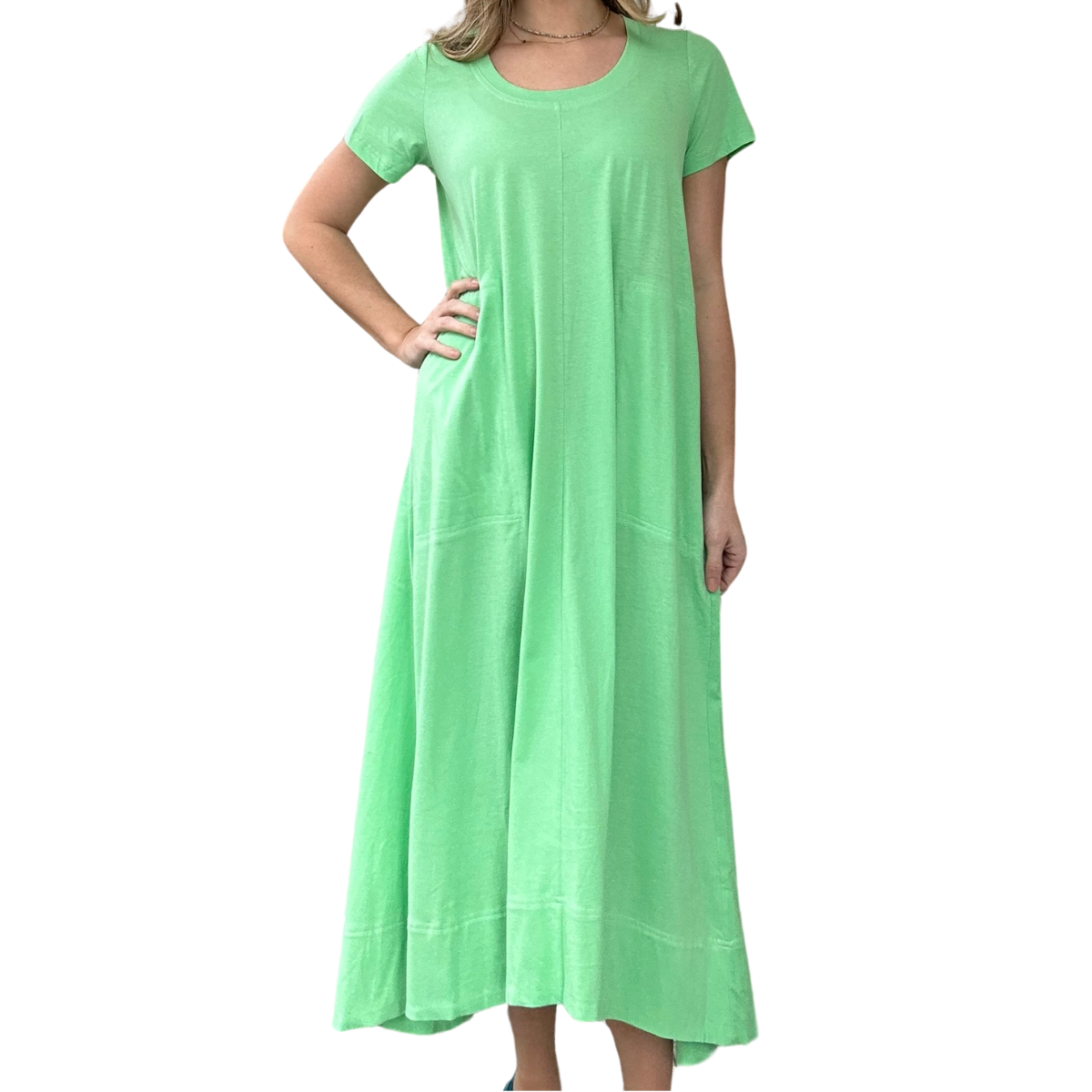 T-Shirt Dress - Apple Green