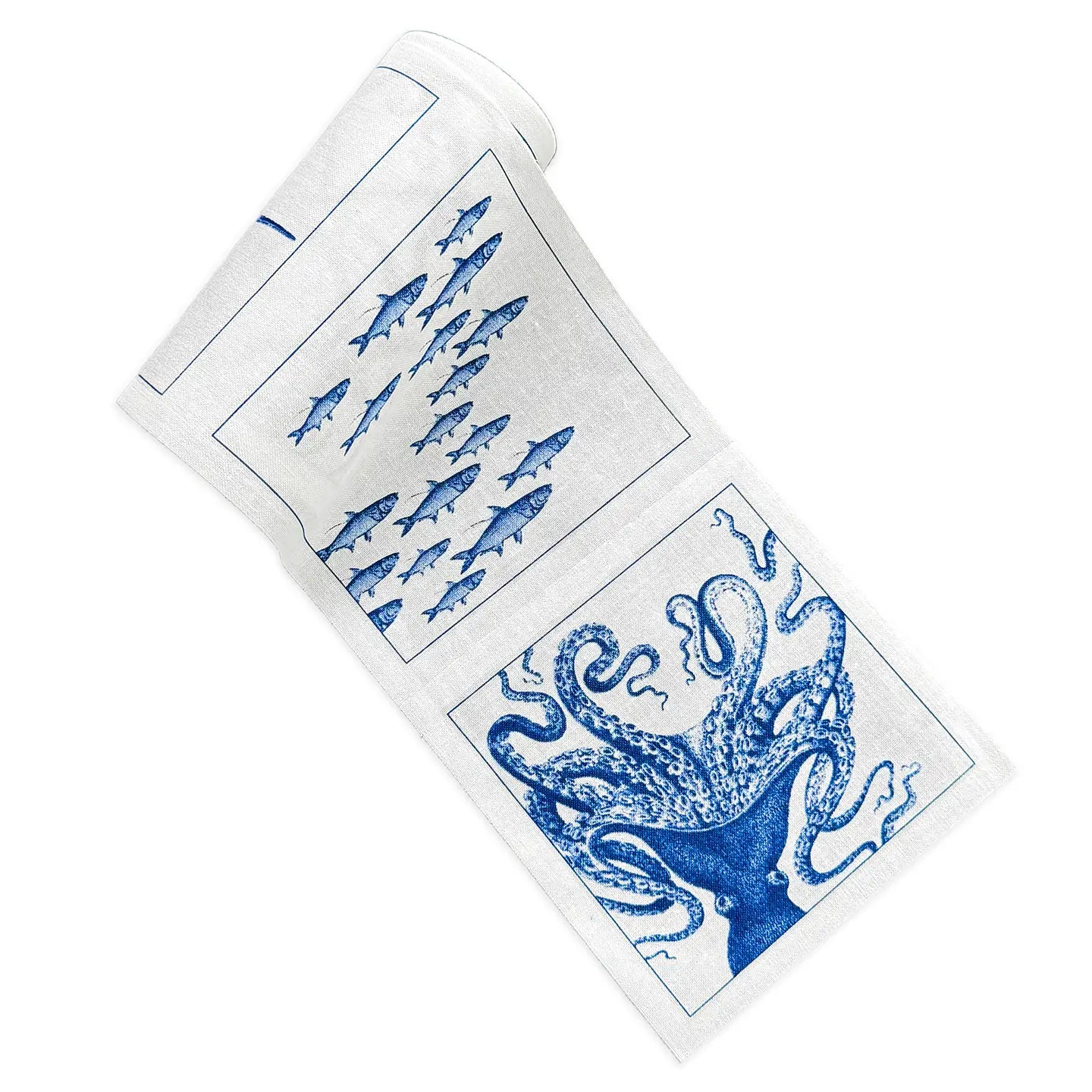 Cocktail Napkin Roll - Blue, Verde, Coastal and Seaside