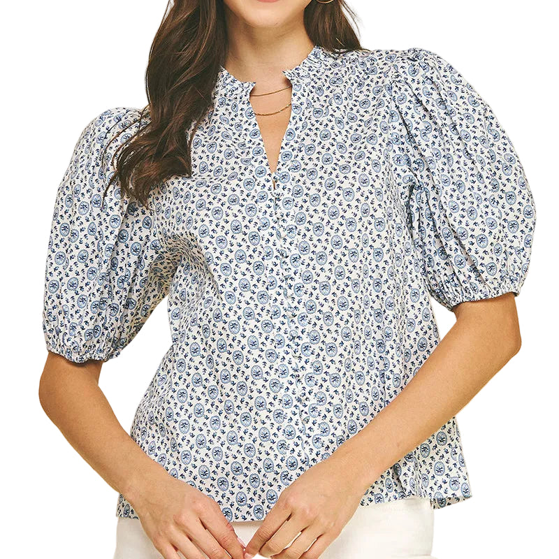 Annie Floral Print Blouse