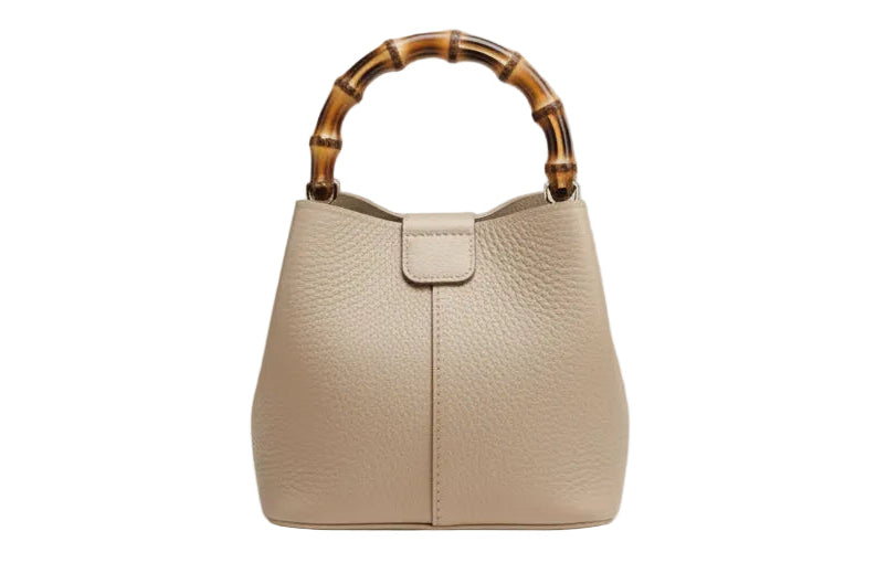 Bamboo Handle Mini Tote - 5 Colors
