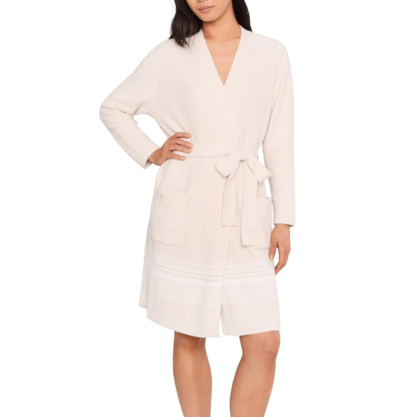 Barefoot Dreams Stripe Ribbed Robe