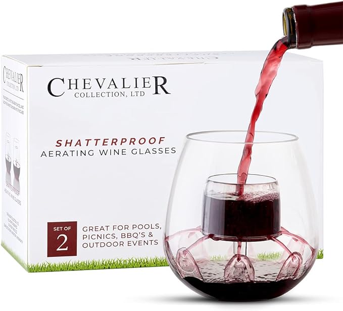 Shatterproof Tritan Aerating Wine Glass (Set of 2)
