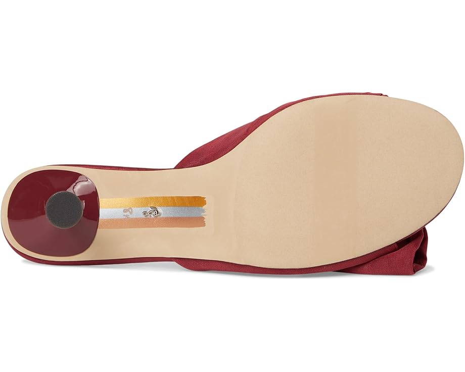 Sam Edelman Ragan Moire Ribbed Silk - Deep Scarlet