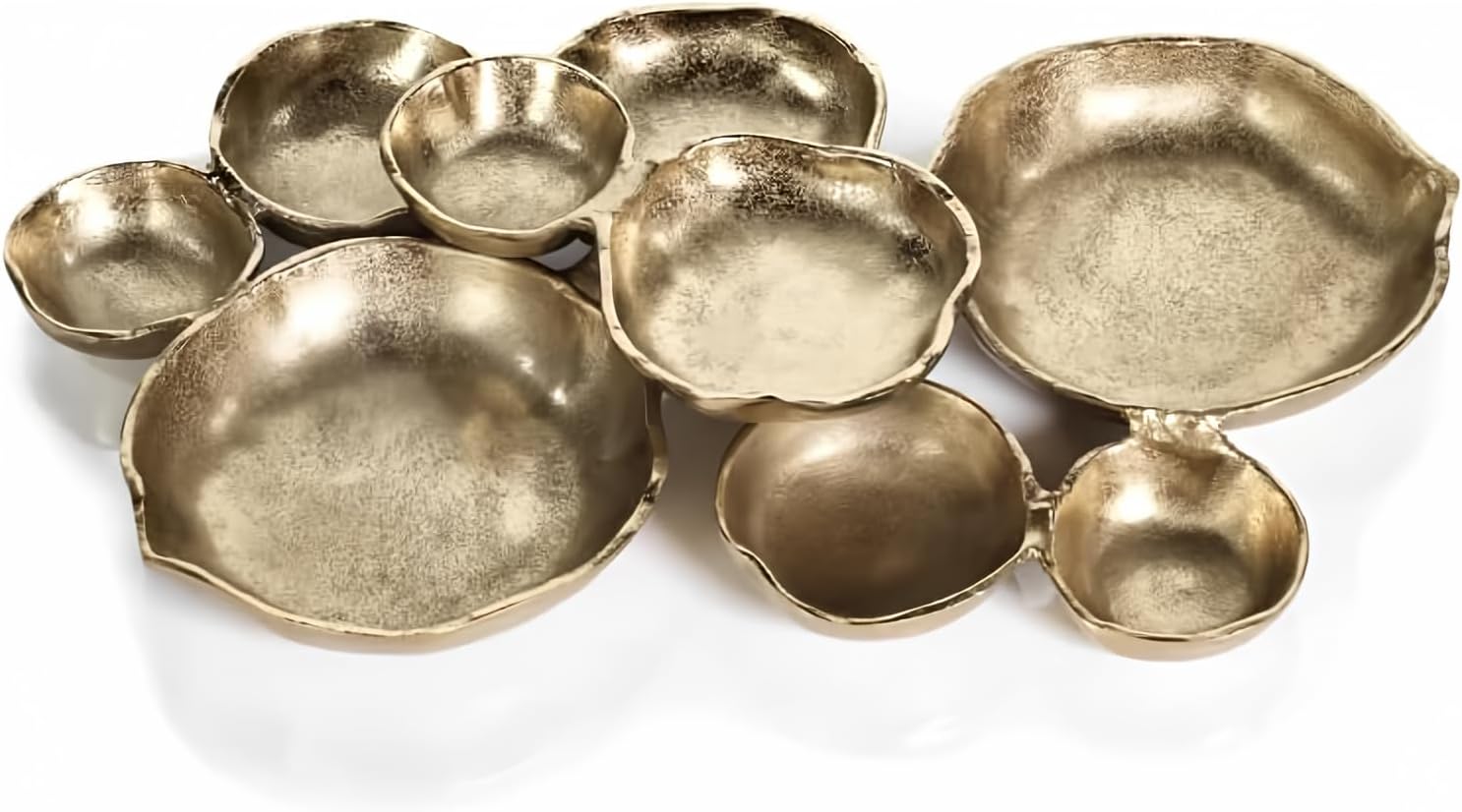 Gold Cluster Serving Bowls - Gold and Dark Gold