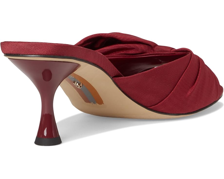 Sam Edelman Ragan Moire Ribbed Silk - Deep Scarlet