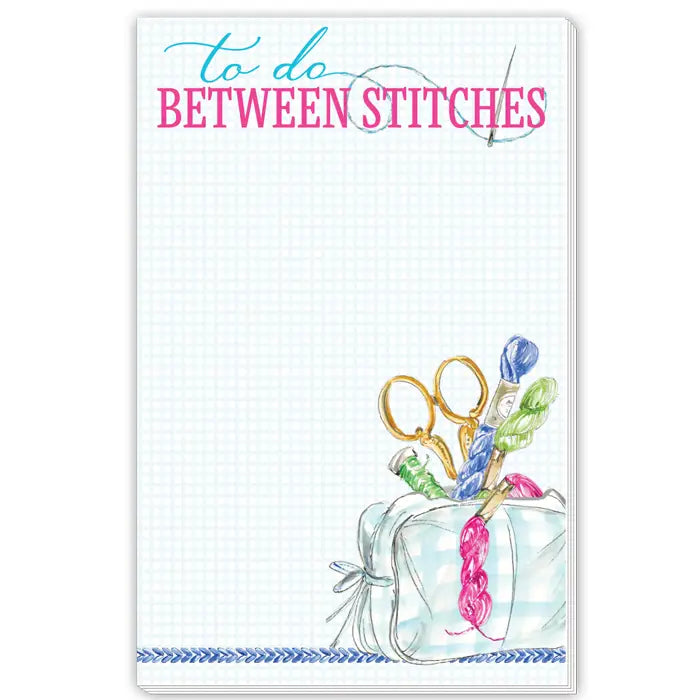 Large Notepad-To Do Between Stitches