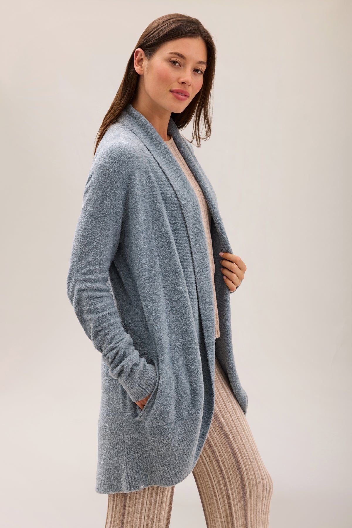 Barefoot Dreams CozyChic Lite® Circle Cardi - Blue Aura