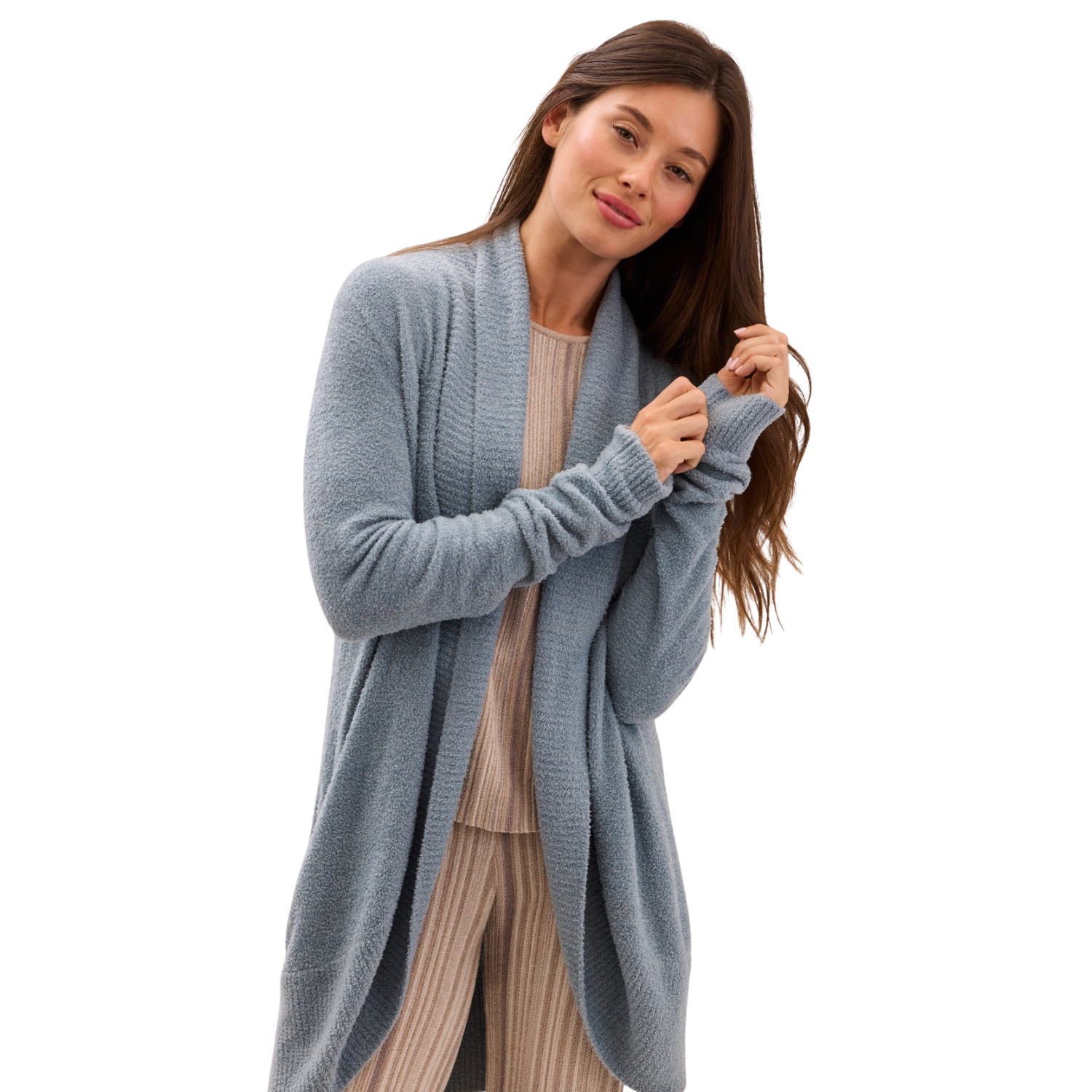 Barefoot Dreams CozyChic Lite® Circle Cardi - Blue Aura