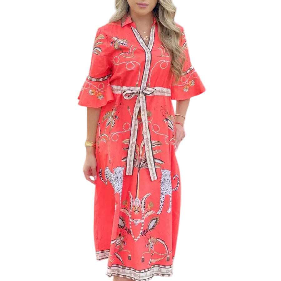 Islapayal Cape Midi | Oasis Red