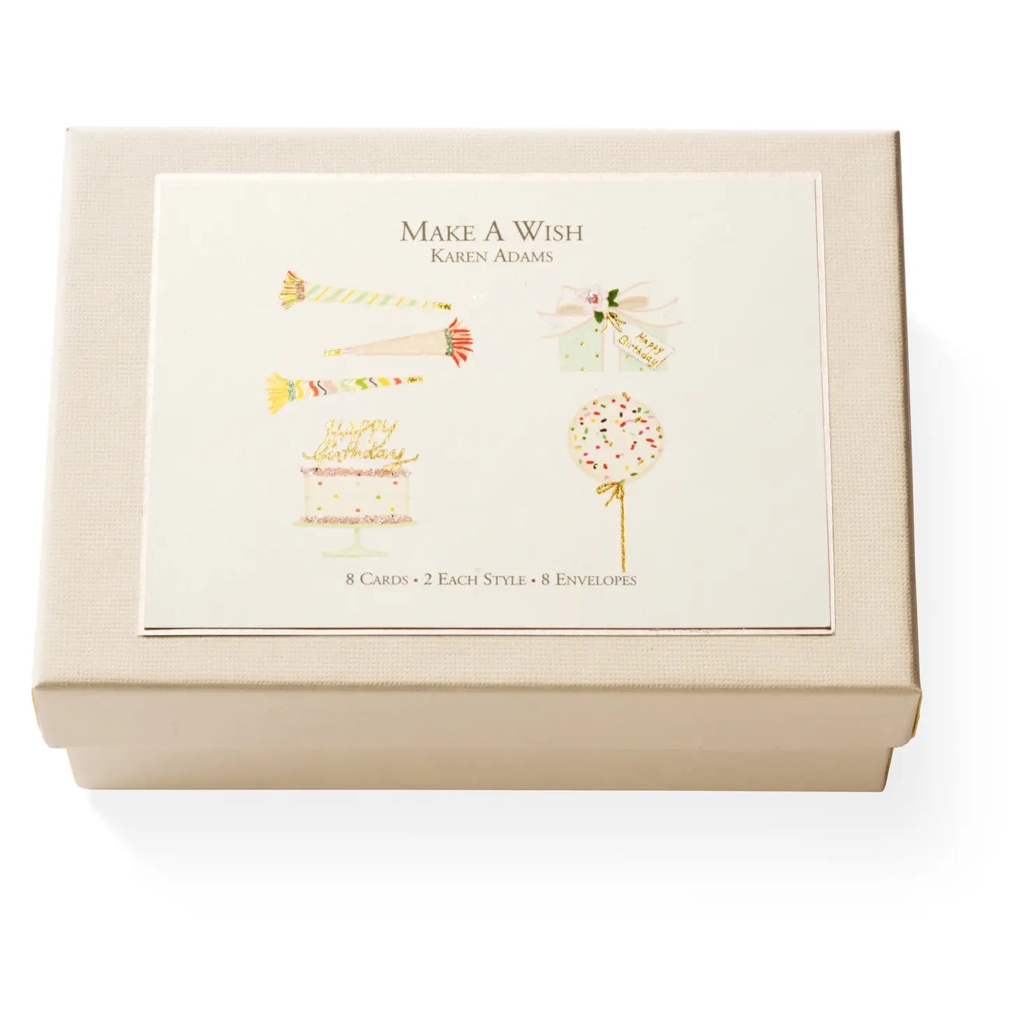 Karen Adams Boxed Note Cards & Envelopes - (six variants)
