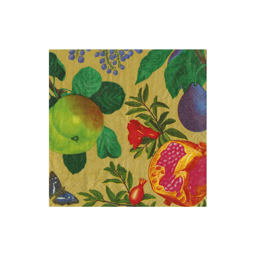 Royal Orchard Gold Cocktail Napkins - 12 Count