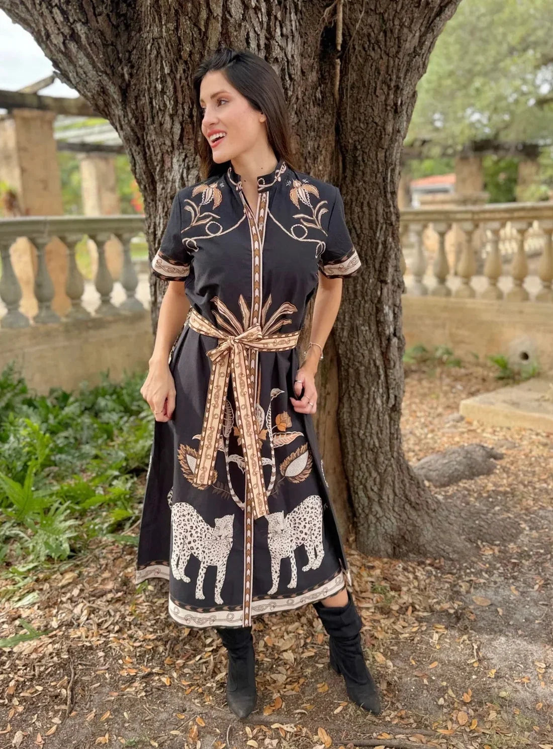 Islapayal Sydney Shirtdress - Oasis Black