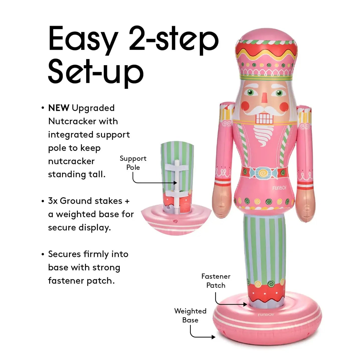 Candy Inflatable Nutcracker - 3.5ft or 5ft