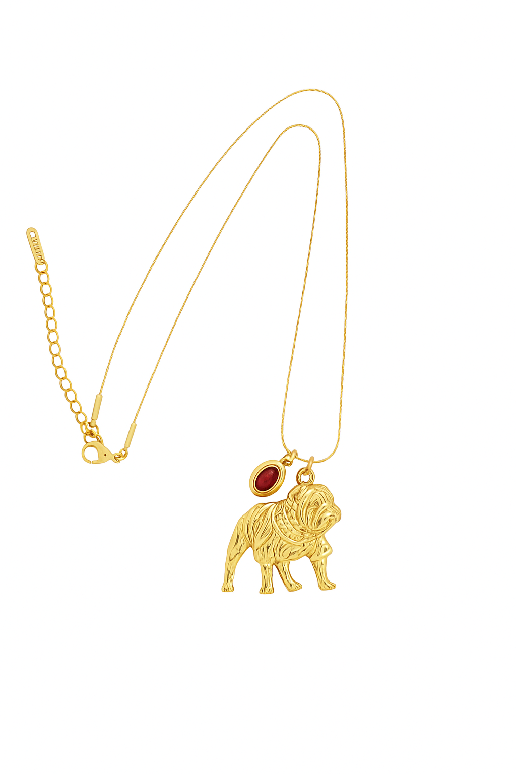 Classic City Bulldog Charm Necklace