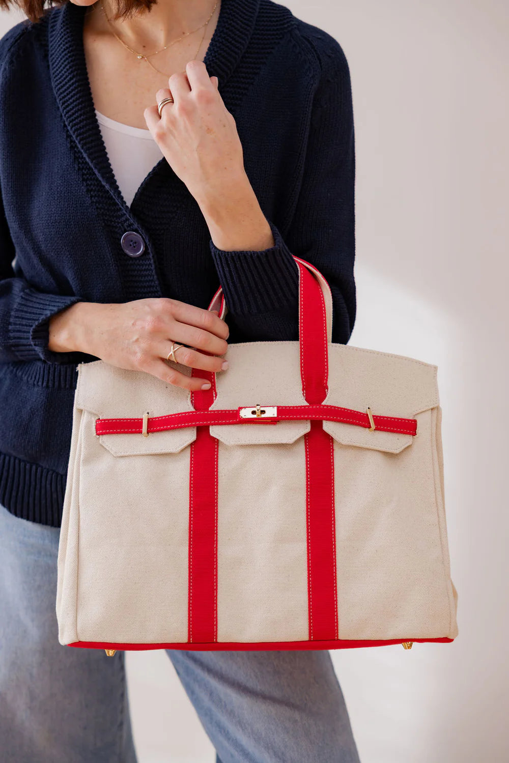 Preppy Boat Tote - 4 Colors