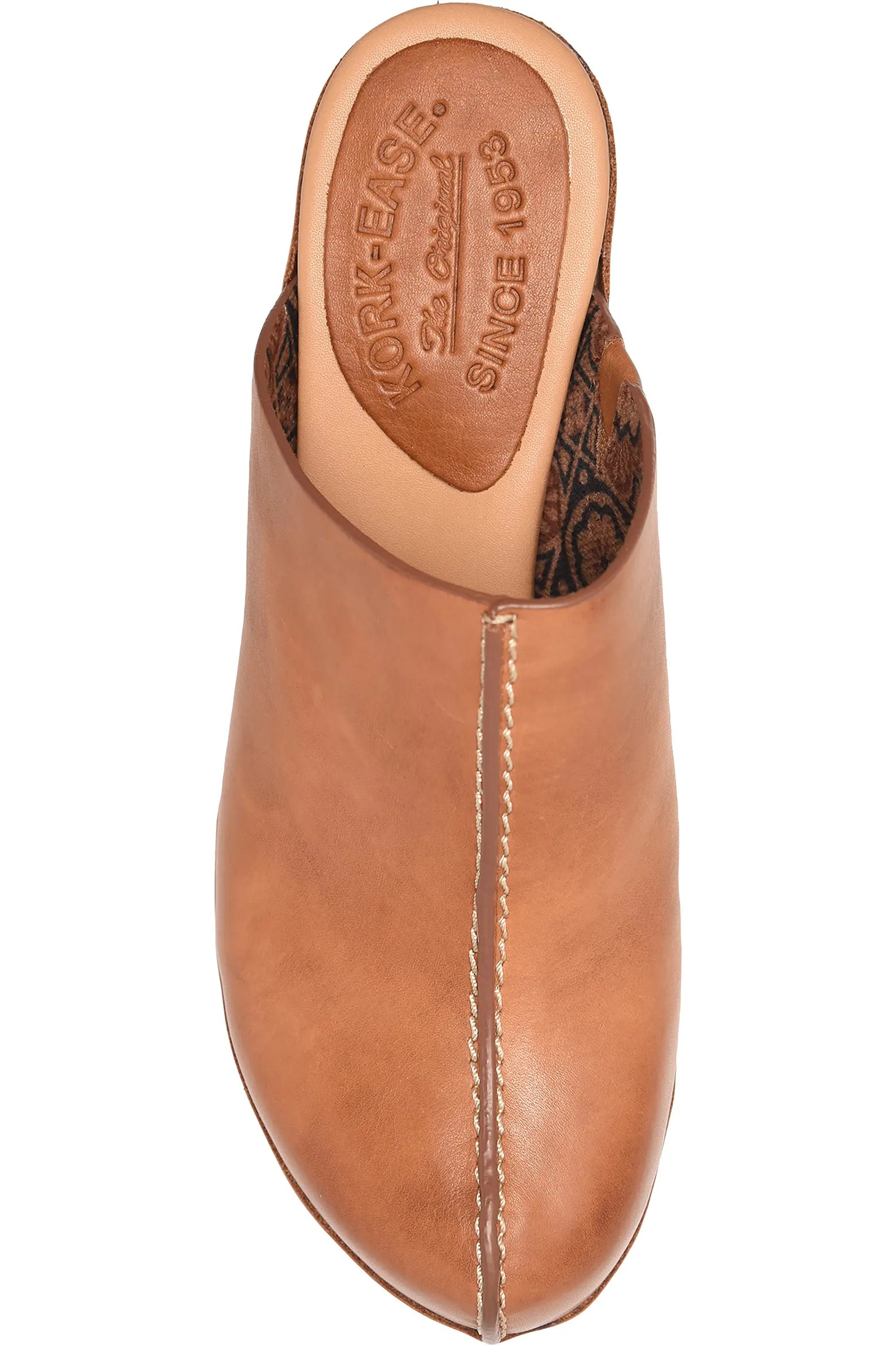 Gwendolyn Leather Clog - Cognac