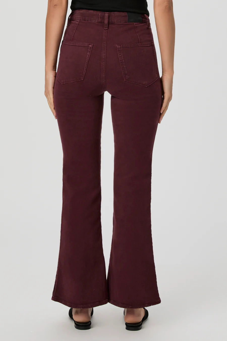 PAIGE Marlow Skimmer Jean - Vintage Dark Oxblood